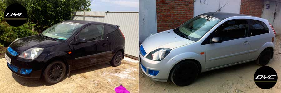 Фото автомобиля до и после покраски жидкой резиной